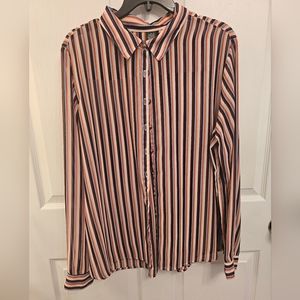 Wild Fable Striped Button Down Shirt- Size XL